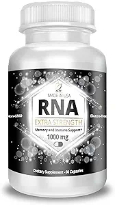ARN ACTIF Extra Strength 1000 Mg, supplément ARN avec mémoire et support immunitaire, 60 Capsules