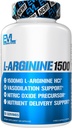 Evlution Nutrition Booster à Oxyde Nitrique Supplément L-Arginine - Supplément à Oxyde Nitrique à haute puissance avec 1500mg de L Arginine HCL pour pompes améliorées Croissance musculaire et vasculaire