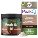 Supplément d'entraînement EarthNutri PeakO2 - Supplément de champignons pour l'endurance et la performance sportive avant l'entraînement – Pas d'additifs, pas de remplissage – soutient l'endurance, la force et la récupération - 60 portions