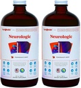 LIQUIDHEALTH Supplément neurologique Focus - Supplément nootrope boosteur de cerveau pour la fonction cognitive, la mémoire et le focus avec Ginkgo Biloba, Choline, L-Theanine et Phosphatidylsérine - USA Made (2 Pack)