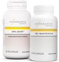 Integrative Therapeutics Bundle with Tri-Magnesium, 90 Capsules & HPA Adapt, 120 Vegan Capsules - Supports Heart Function & Bone Health* - Support Healthy Stress Response with Ashwagandha*