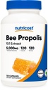 Nutricost Abeille Propolis 10:1 Extrait 5 000mg équivalent, 120 Capsules - Sans gluten, non-OGM, supplément alimentaire végétarien, à partir de 500mg de 10:1 Extrait