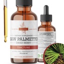 Teinture de Palmetto de scie à l'extrait de plantes premium sans alcool des baies de Palmetto de scie à l'huile de supplément botanique liquide à l'huile à base de plantes traditionnelles fabriqués aux États-Unis - 2 oz (60 ml)