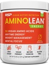 RSP NUTRITION AminoLean naturel pré-entraînement poudre, sans sucralose Amino énergie sans colorants artificiels, les BCAA végétaliens et la gestion du poids, Mango, 25 Serv