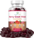 Potentiel d'herbes de chèvres horny pour les hommes et les femmes (Max Potency Chews 800mg), Gommies d'extraits de chèvres horny pour la gestion de l'énergie, la performance et l'endurance - végétalien, sans gluten, saveur de pamplemousse naturel