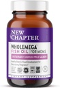 Nouveau chapitre Supplément d'huile de poisson pour mamans, capsules minuscules, 2000mg par portion, DHA prénatale avec Oméga-3 + Vitamine D3 pour le soutien prénatal et postnatal, 500mg chacun - 90 Nombre