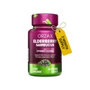 ORZAX Elderberry Capsules - Supplément de soutien immunitaire avec la vitamine C et le zinc - Supplément antioxydants pour les femmes et les hommes (60 capsules végétales)