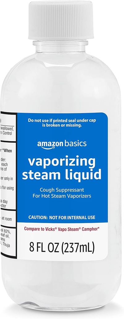 Bases Vaporisation de la vapeur liquide anti-toux médicaments, 8 Fl Oz (paquet de 1) (précédemment Solimo)