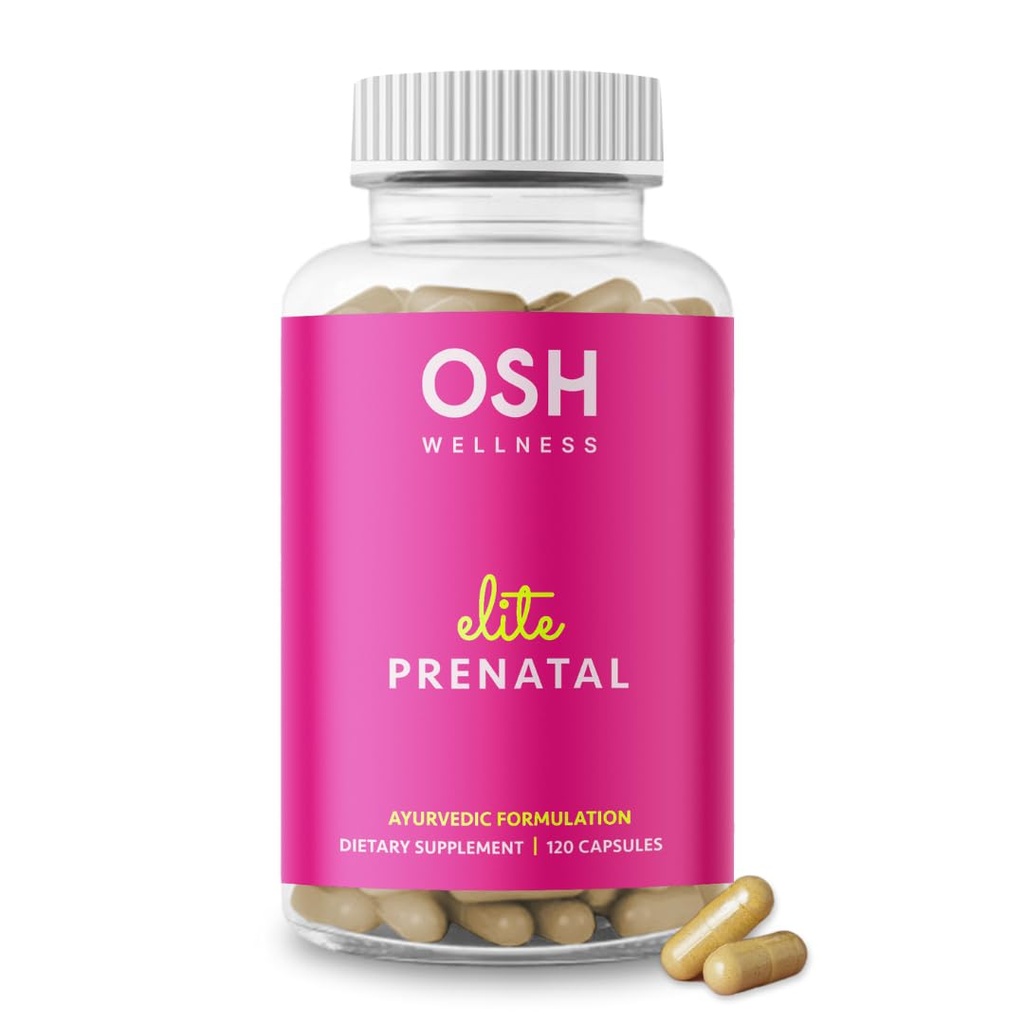 Ayurvedic Elite Vitamines prénatales avec Folate, Choline, Fer, Iodine et plus encore.Fabriqué aux États-Unis. Biodisponibilité optimale.