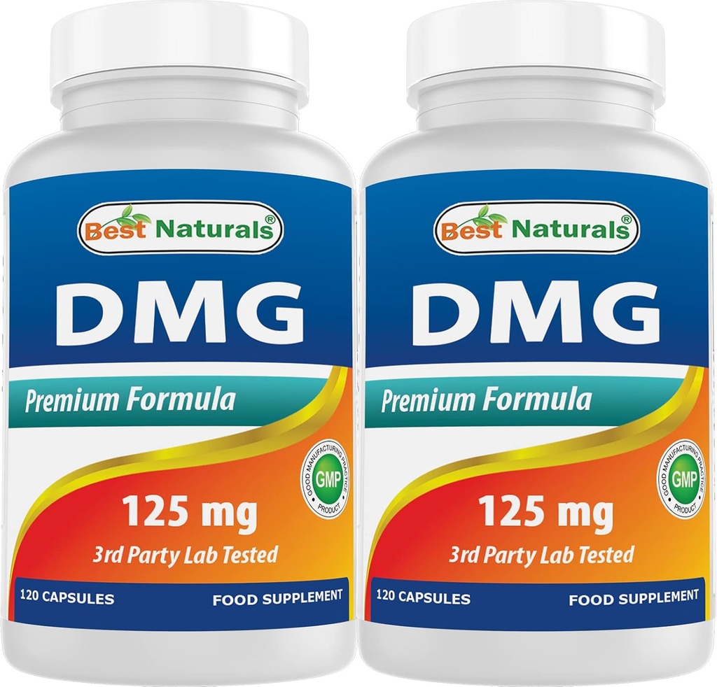 Meilleurs naturels DMG 125 mg 120 Capsules (120 Nombre (paquet de 2))