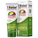 Crème d'arthrite extra-résistante T-Relief Arnica +12 remèdes naturels pour soulager la douleur Douleurs et douleurs dans les articulations naturellement - 3 oz