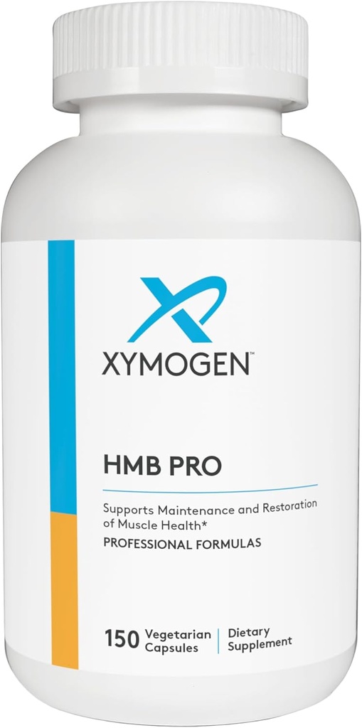 XYMOGEN HMB PRO - Suppléments HMB pour la récupération musculaire - Supplément de calcium avec vitamine D3 - Sans gluten, végétalien, non OGM (150 capsules)