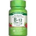 Nature's Truth B12 Vitamine 5000 mcg.60 Comprimés Dissolvez rapidement la saveur naturelle de baies.