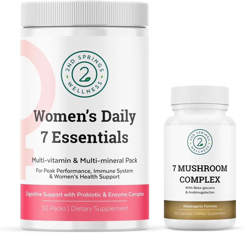 Ensemble de vitalité féminine - Complexe de 7 champignons et quotidien de 7 femmes