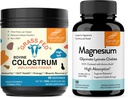 Sandhu's Bovine Colostrum Poudre et Magnésium Glycinate Capsules Lysinate