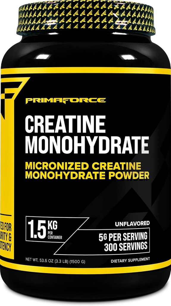 Supplément monohydrate de créatine Primaforce – 1,5 KG - Poudre micronisée