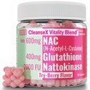 SHIZAM 600mg NAC 2000 FU 100mg Nattokinase et 400mg L Gummies de glutathion réduites, N-acétyl Cysteine Capsule poudre Pill liquide supplément / suppléments Alt, N acétylcysteine biologique 1000mg 4000 600 mg