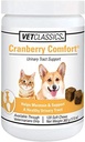 Vet Classics Cranberry Comfort Supplément pour animaux de compagnie pour chiens, chats – Maintien de la santé des chiens, contrôle des chiens de chasse – Suppléments pour animaux de compagnie pour incontinence – 120 Chews doux