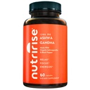 NutriRise Organic Ashwagandha Capsules de racines avec poivre noir, 1300mg, Stress naturel et l'humeur, Thyroïde et supplément de soutien immunitaire, Clarity, Focus & Energy, sans gluten, 60 Compte