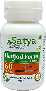 Hadjod Forte Capsules 500 mg. 60 Vég. Capsules Hadjod (Cissus Quadrangularis) Extraits Capsules pour hommes et femmes.
