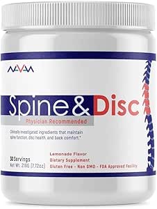 Navan Spine and Disc Osteo Bone Strength & Density Complète Poudre avec Calcium, Phosphore, Vitamine D, Glucosamine, Chondroïtine, MSM, et Turmeric par des experts cliniques