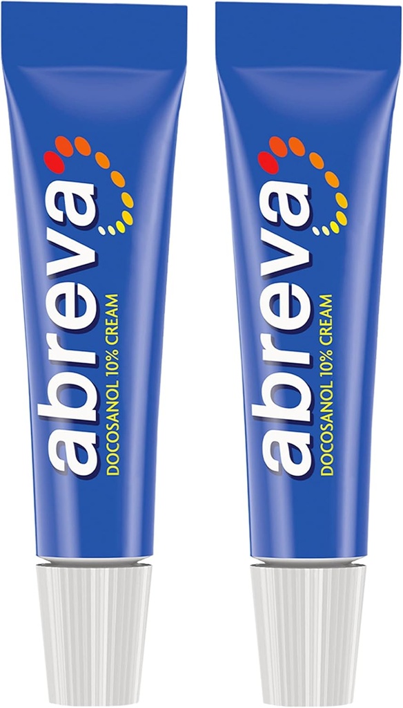 Abreva 10 Percent Docosanol Cold Sore Treatment, Treats Your Fever Blister in 2.5 Days - 0.07 oz Tube x 2