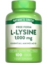 Nature's Truth L Lysine 1000mg.100 Caplets enduits.