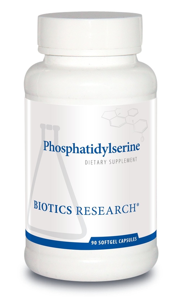 Recherche en biotique La phosphatidylsérine soutient la santé cognitive. Améliore l'attention, soutient la mémoire et l'apprentissage, maximise la capacité d'exercice, 90 capsules Softgel