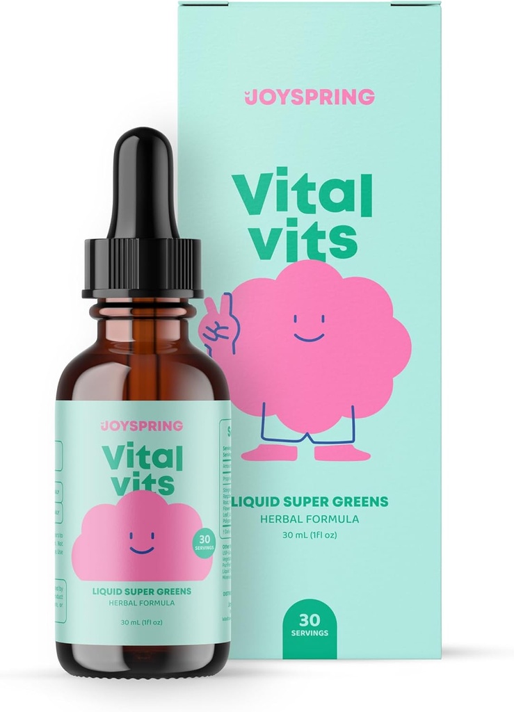 Vitamines vitales JoySpring - Multivitamines liquides pour enfants - 1 fl oz (30 portions)
