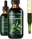 Chlorophylle Liquid Drops - Suppléments de Chlorophylle Liquid Premium pour le soutien immunitaire, l'augmentation d'énergie, le soutien digestif, la santé Gut & Peau - Naturel & Non-OGM & Menthe Vegan Aromatisé 2fl.oz
