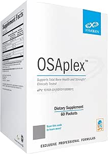 XYMOGEN OSAplex - Microcristallin Hydroxyapatite concentré MCHC, Calcium + Vitamine D3 testé cliniquement - supporte la formation de collagène os, densité minérale os + résistance (60 paquets)
