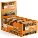 Barres de protéines de beurre d'arachide authentiques - Barres d'énergie de remplacement de repas savoureux avec 16g d'isolat de protéines de lactosérum, Sucres naturels du miel pur, gras sain - 12 Pack