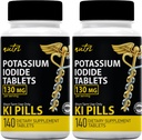 Comprimés d'iodure de potassium 130 mg (2 boîtes) - 280 comprimés