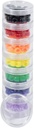 GMS Petite boîte de 7 jours pour les médicaments, les vitamines et les suppléments avec 7 lids - un pour chaque contenant portable et amovible (clair)
