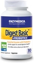 Enzymedica - Digest Basic + Probiotiques, enzymes digestives essentielles avec probiotiques, 30 Capsules FFP