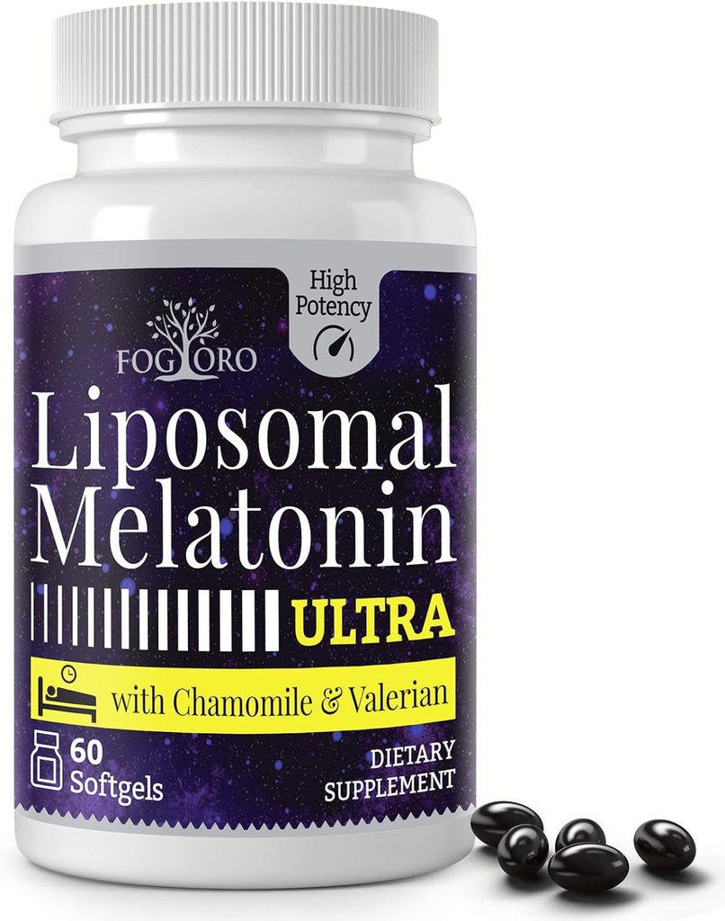 Fogoro Melatonin 60mg-Fall Asleep Faster, Restez plus longtemps, haute dose