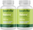 BESTVITE Filler-Free Relora 250mg (240 Vegetarian Capsules) (120 x 2) – Clinically Researched – No Stearates – Vegan – No Fillers – Supports The Management of Occasional Stress*