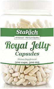 Stakich 500 mg Capsules (Royal Jelly Capsules 500 mg (500 Count))