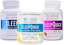Sommeil Relaxium 60 Capsule+ Sleep Quick Melts + Gummies (Paquet Famille Sommeil)