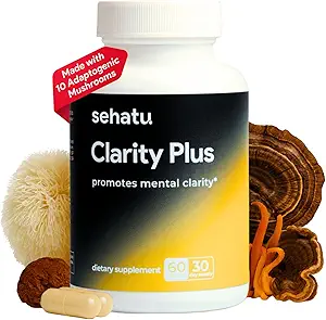 Clarity Plus Cognitive Wellness Supplement (complément de bien-être cognitif) Avec 10 puissants champignons adaptogènes.