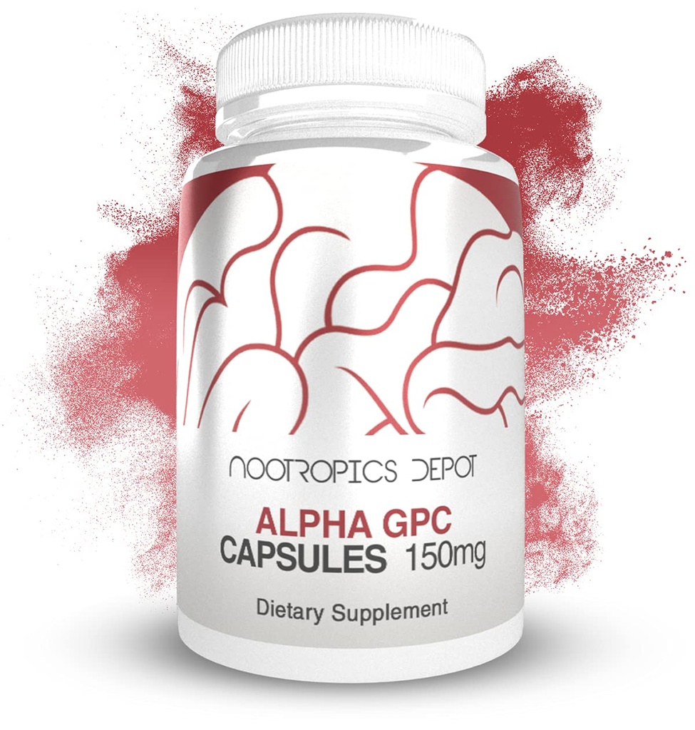 Nootropics Depot Alpha GPC Capsules (150mg) 60 Count.