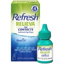 Refraîchir Relieva pour les contacts Lubrifiant gouttes oculaires pour les yeux secs, 0,27 Fl Oz stérile