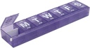EZY DOSE Weekly (7 jours) Planificateur de pilules AM/PM, Cas de médicaments, Boîte d'organisateur de vitamines, 3X-large compartiments de verrouillage pour des médicaments d'ordonnance sécurisés, prévenir les déversements accidentels, couleur mai Varier, sans BPA