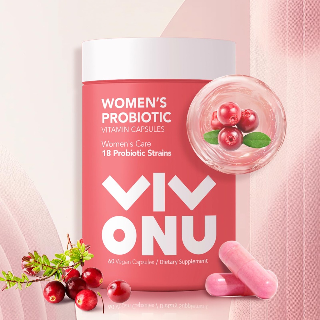 Probiotiques pour femmes, Prébiotiques et Lactobacillus Mélange probiotique,60 milliards d'UFC,18 souches,Aide à la santé des femmes,Boost Immune,Digestive,Gut,Promote saine odorine vaginale et flore vaginale