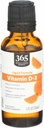 365 par marché des aliments entiers, vitamine D-3 Arôme d'agrumes liquides 1000UI, 1 OZ