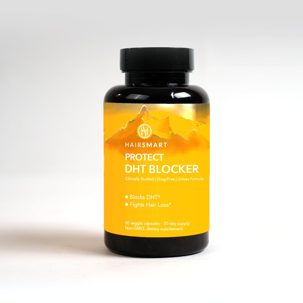 Supplément de bloqueur DHT pour les hommes et les femmes – Vitamines de recroissance des cheveux, formule Vegan & sans gluten pour le traitement de la perte de cheveux hommes, Saw Palmetto, Sting Nettle, Thé vert, Pygeum Bark & Graines de citrouille