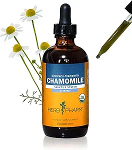 Extrait liquide de camomille biologique certifié Herb Pharm pour un système nerveux calmant - 4 Ounce