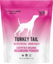 Om Mushroom Matrix Turquie Tail Mushroom supplément pour animaux de compagnie, fournit un soutien immunitaire et la défense holistique pour les chiens et les chats, 200 Grams, 7,1 oz