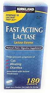 Kirkland Signature Fast Acting Lactase - 180 Caplets