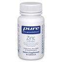 Encapsulations pures Zinc (Citrate) - pour système immunitaire, développement tissulaire et métabolisme* - Supplément minéral avec enzymes - Zinc hautement absorbant - Vegan & Non-OGM - 60 Capsules